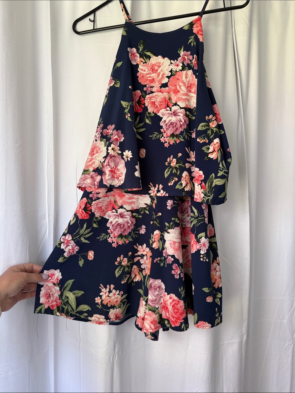 Lulus Navy Floral romper  (L)